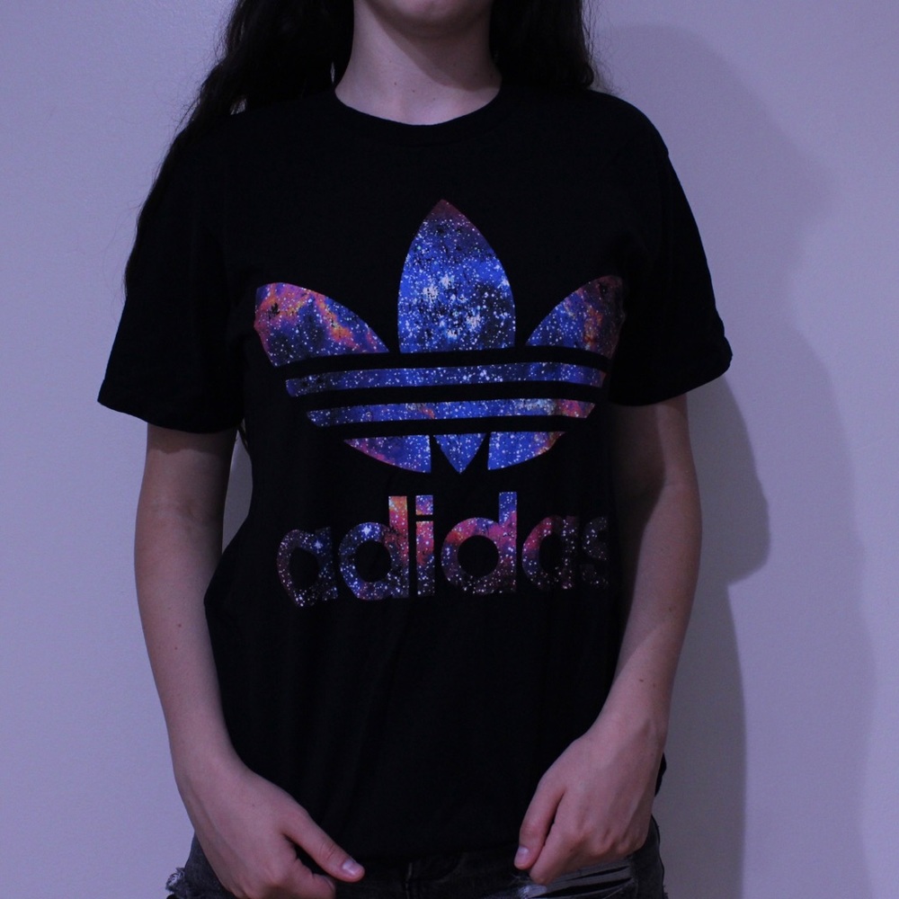 Galaxy print Adidas shirt
